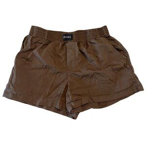 ONEDNA One Dna Brown Unisex Boxer Style Shorts Small